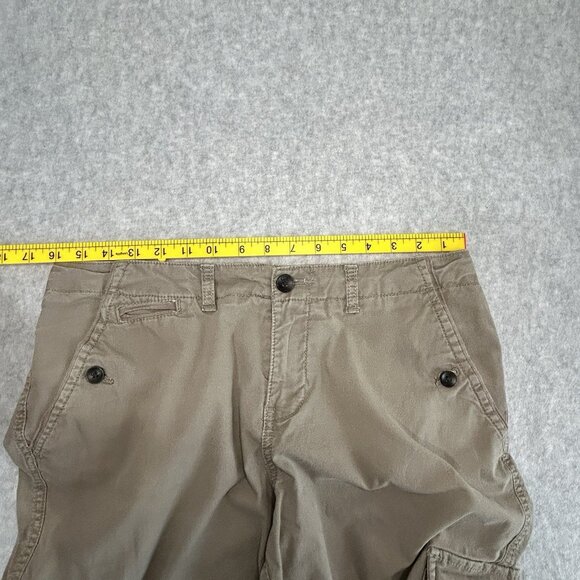 SONOMA LIFE + STYLE Capri Pants 8 Beige Khaki Modern Fit Cargo Cotton Stretch - Picture 11 of 15